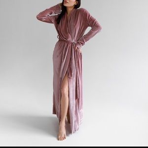 Long Velvet Robe